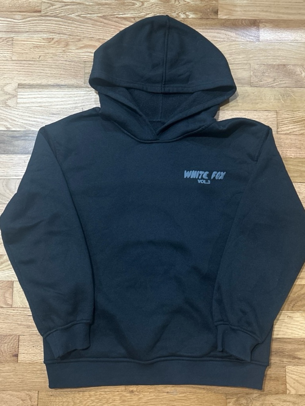 White Fox Boutique Black Logo Hoodie